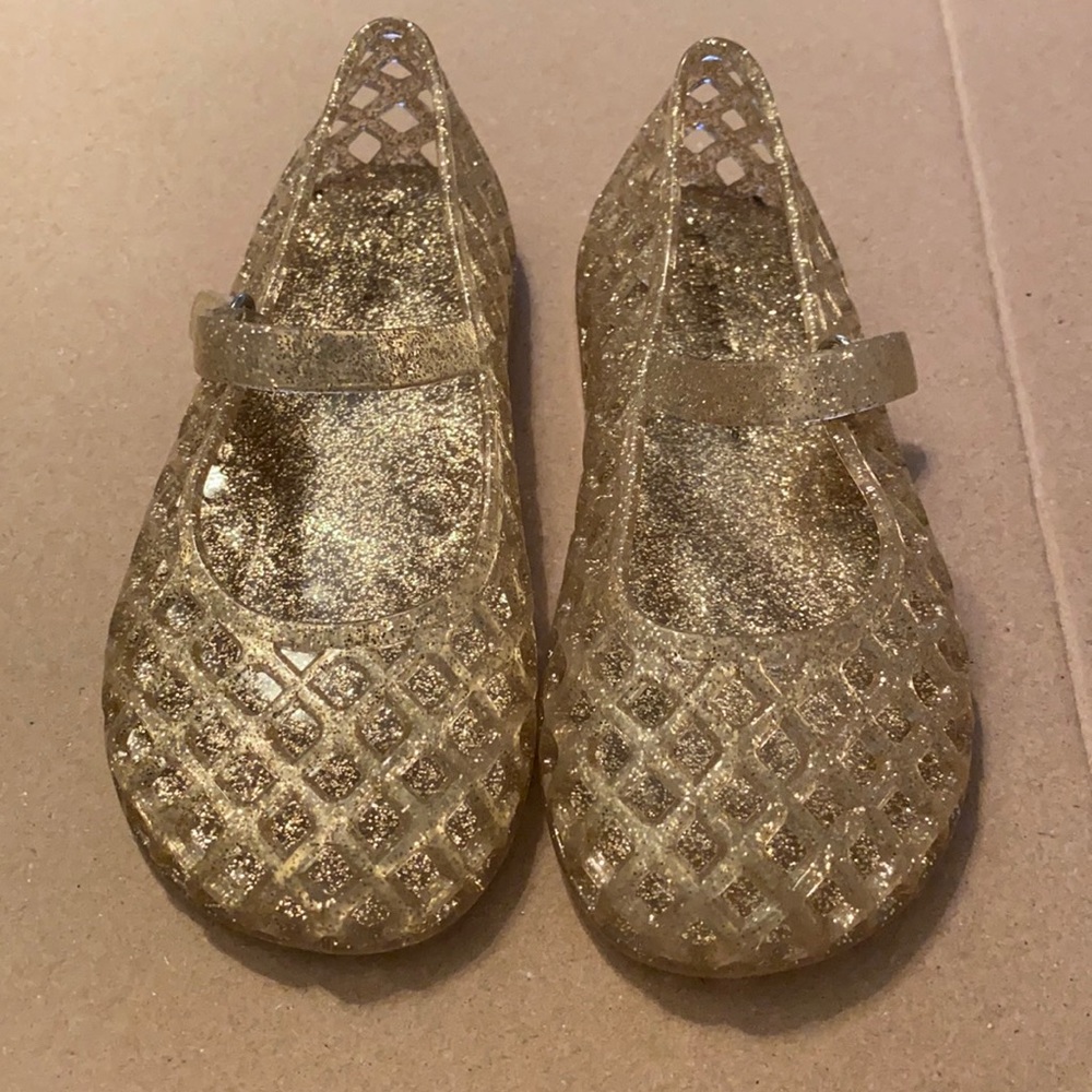Old navy | Gel slips | golden glitter | 9